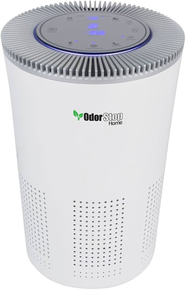 OdorStop HEPA Air Purifier with H13 HEPA Filter, UV Light, Active Carbon, Multi-Speed, Sleep Mode... | Amazon (US)