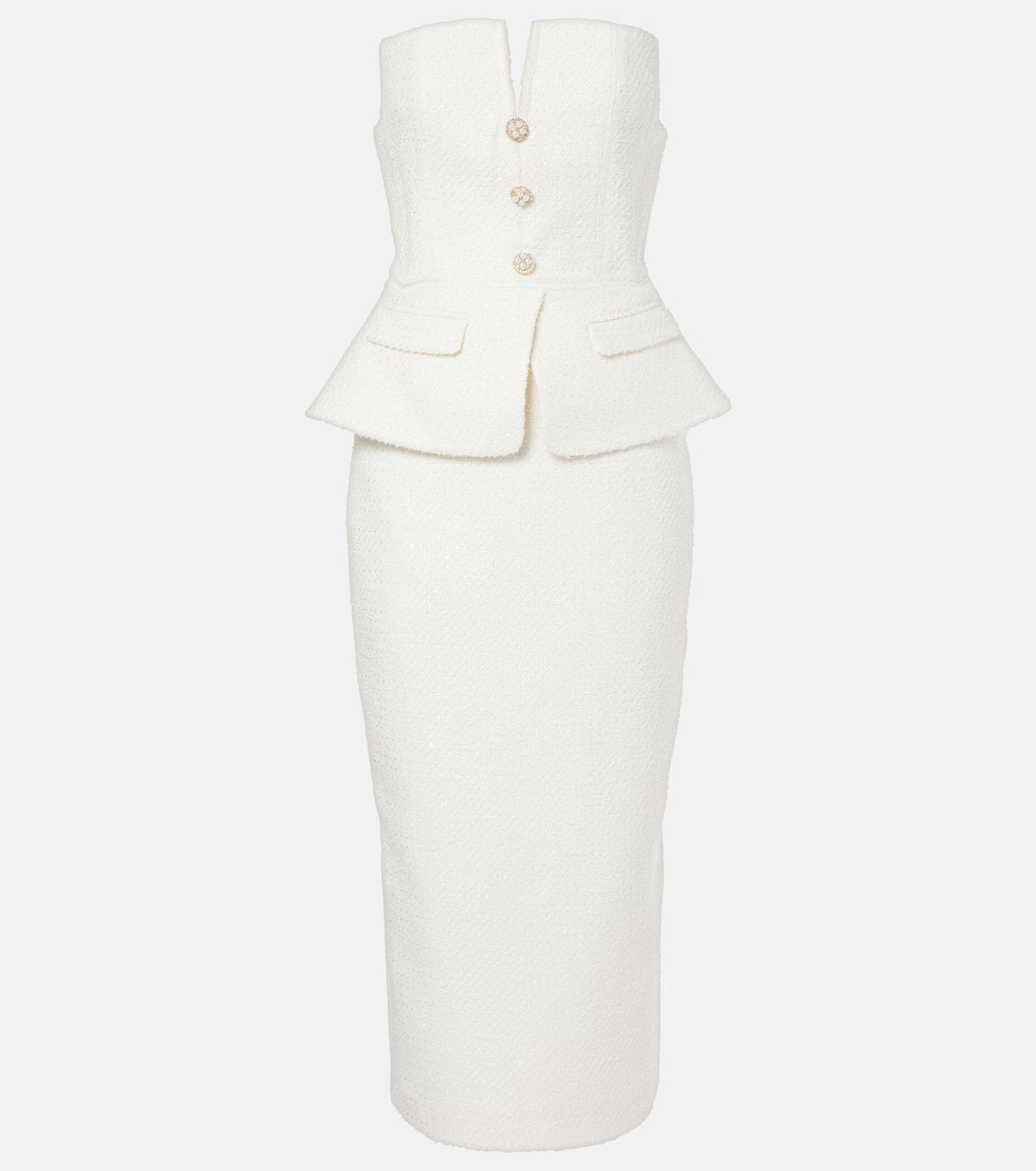 Bridal sequinned bouclé midi dress | Mytheresa (US/CA)