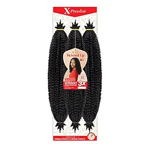 Outre Crochet Braids X-Pression Twisted Up 3X Springy Afro Twist 24" (1-pack, 1B) | Amazon (US)