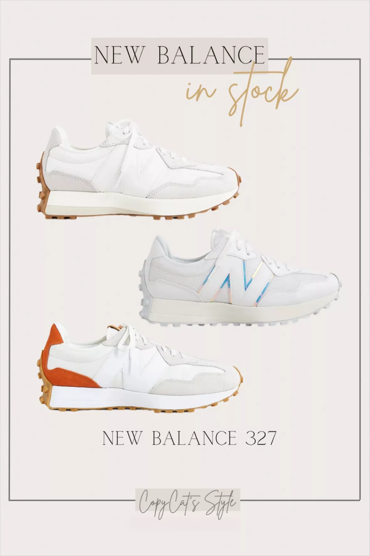 New Balance 327 low trainers curated on LTK