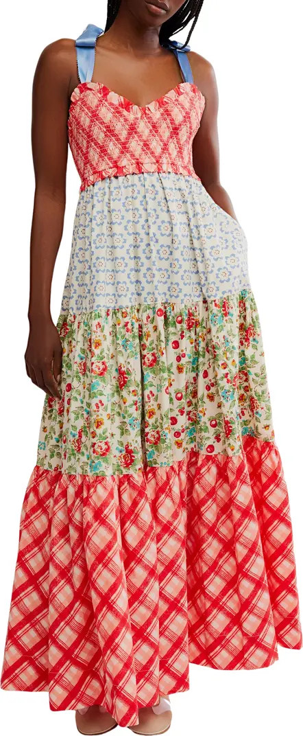 Bluebell Mixed Print Cotton Maxi Dress | Nordstrom