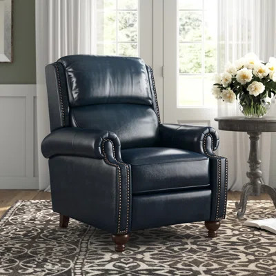 Adeesa Genuine Leather Manual Recliner | Wayfair North America