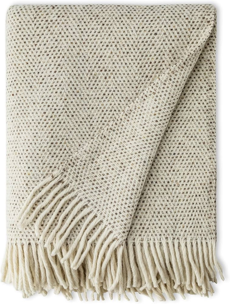 Heavy Donegal Throw from Mill - Digestive Dapple Design- Made in Ireland | Amazon (US)