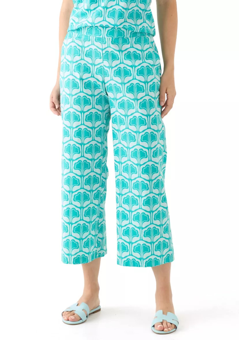 Women's Printed Poplin Pants | Belk