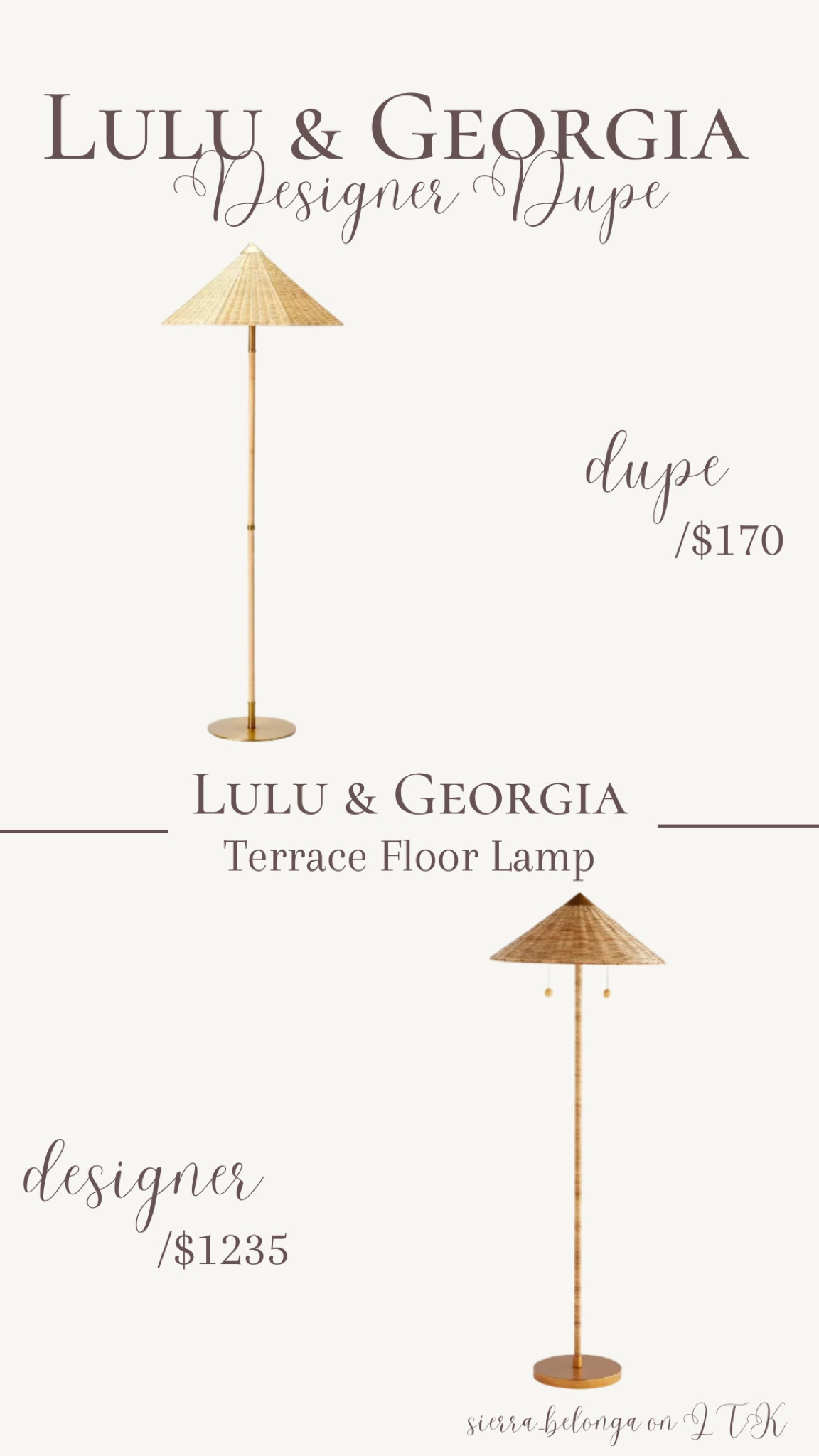 Lulu&Georgia floor lamp dupe! 

#LTKFind #LTKhome