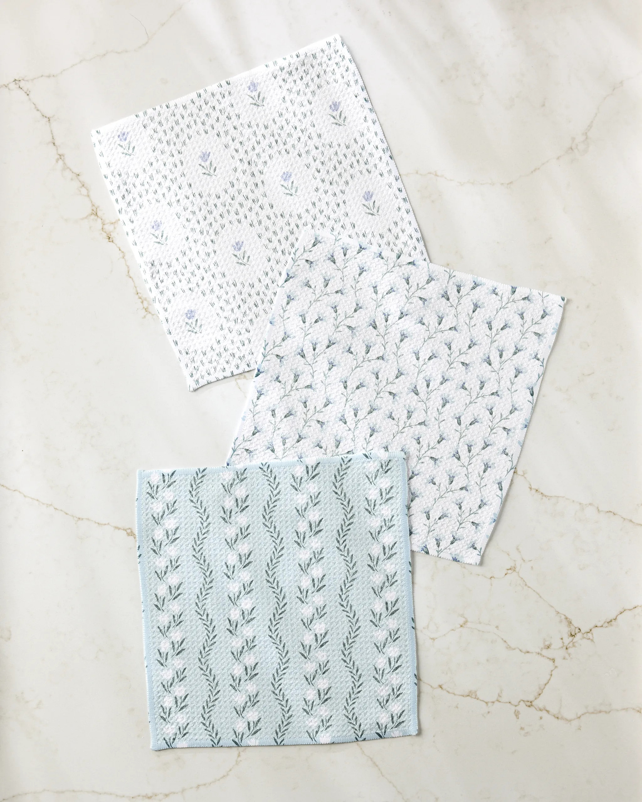Trailing Farmhouse Florals Dishcloth Set | Geometry | Geometry