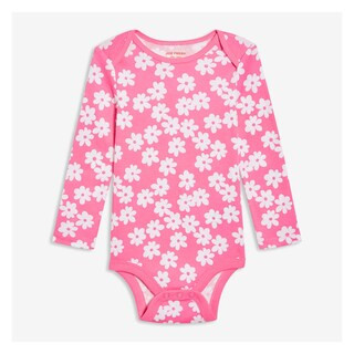 Baby Girls' Printed Long Sleeve Bodysuit | Joe Fresh (North America)