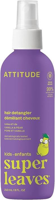 ATTITUDE Kids Detangling Spray, Leave-In, No-Rinse Hair Detangler for Knots & Tangles, Gentle, EW... | Amazon (US)
