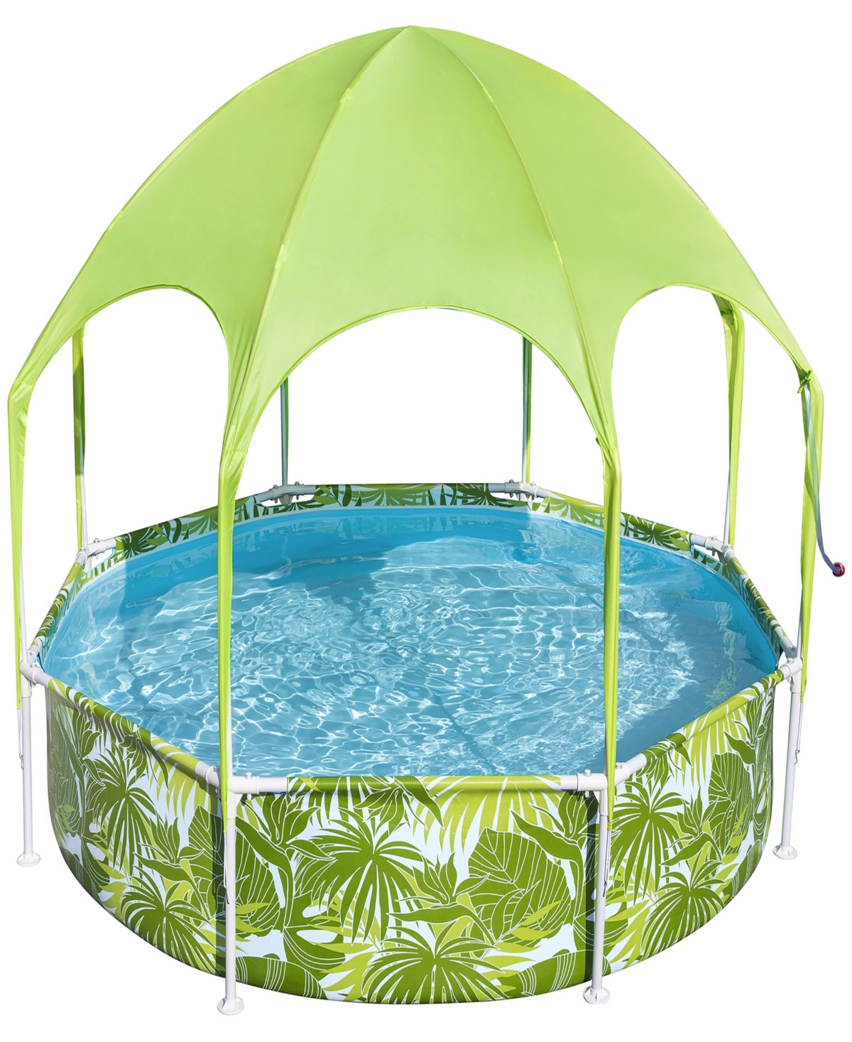 H2OGO Snow Splash-in-Shade Play Pool 8' x 20" 446 , Uv Safe Shade Cover With Water Mister, Kids Pool - Multi | Macy's