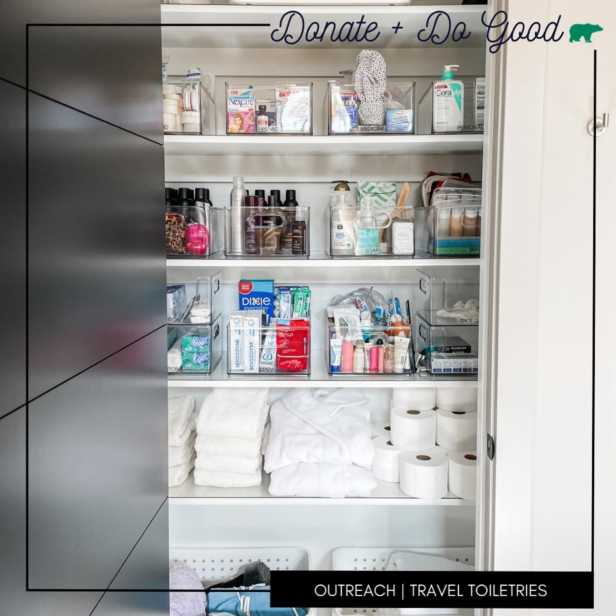 If you have extra sample size toiletries in your bathroom cabinets and linen closets, now is a perfect time to pull them out for your holiday guests!

And if you still find yourself with lots of mini shampoo, conditioner and the like, pull together a donation for @outreach_indy who supports youth experiencing homelessness by striving to equip and empower them to achieve stability while transforming their lives.  They provide food, clothing and hygiene items to those in need, as well as access to laundry services, showers, and computers at their program centers.

We hope that our #donateanddogood series sparks ideas of how your donations can make a real difference in the lives of those throughout the community, especially this time of year!