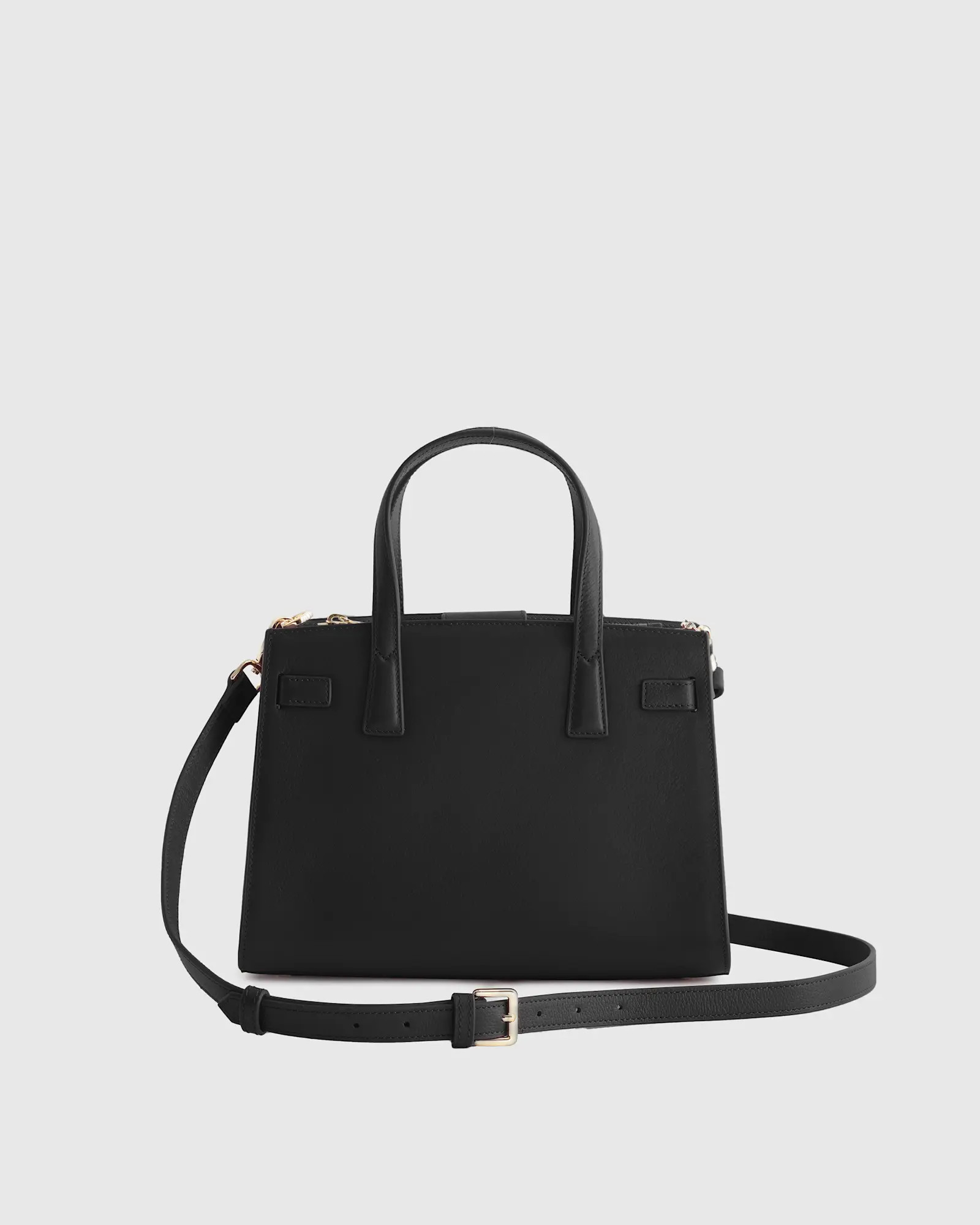 Italian Leather Small Triple Compartment Satchel | Quince