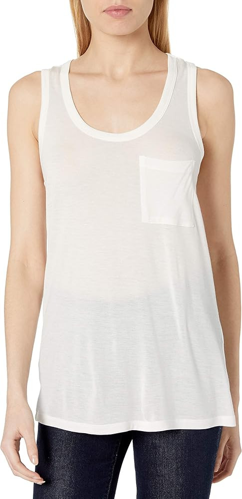 Amazon Brand - Daily Ritual Women's Super Soft Modal Semi-Sheer Pocket Tank Top | Amazon (US)
