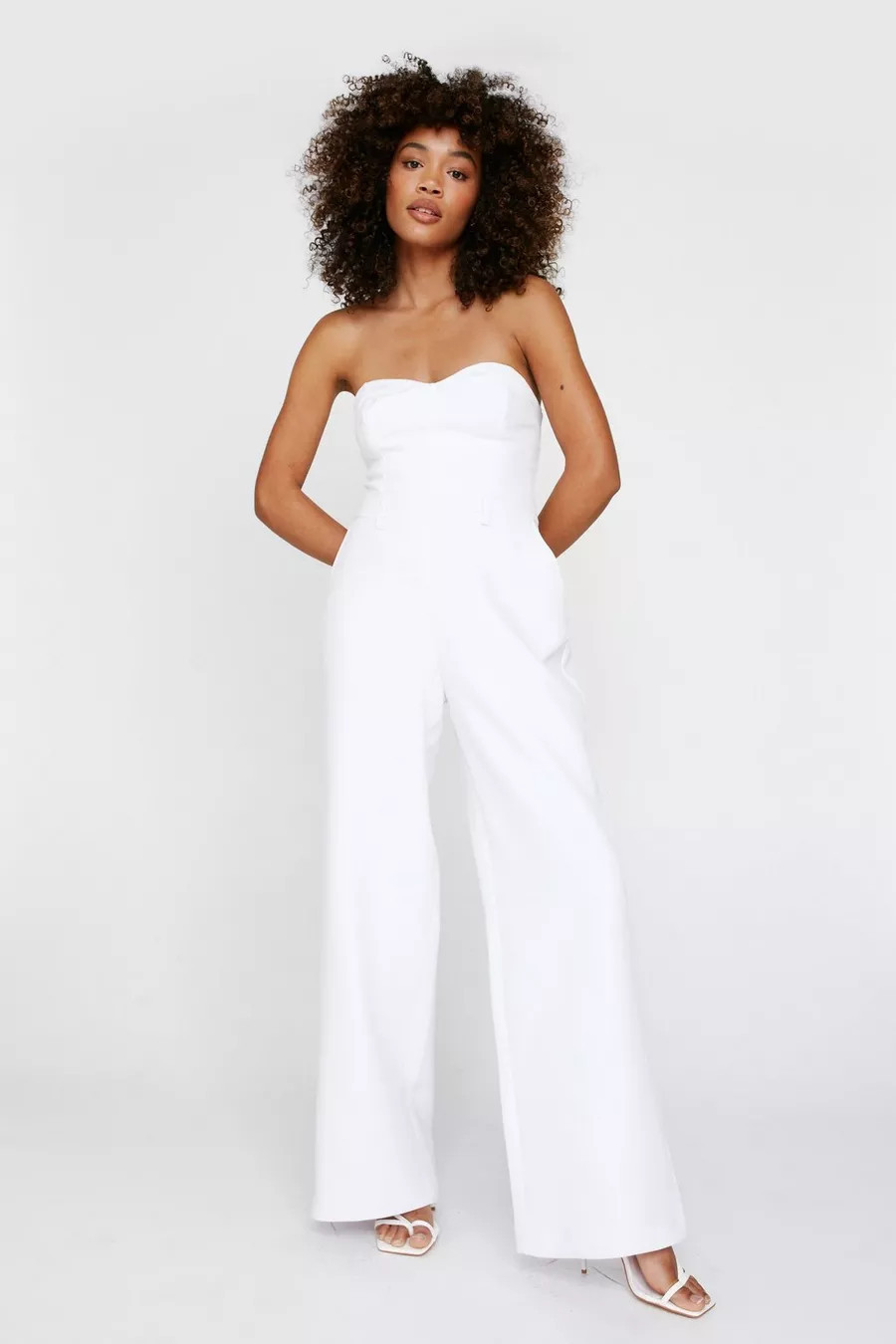 Premium Sweetheart Bustier Tailored Jumpsuit | Nasty Gal (US)