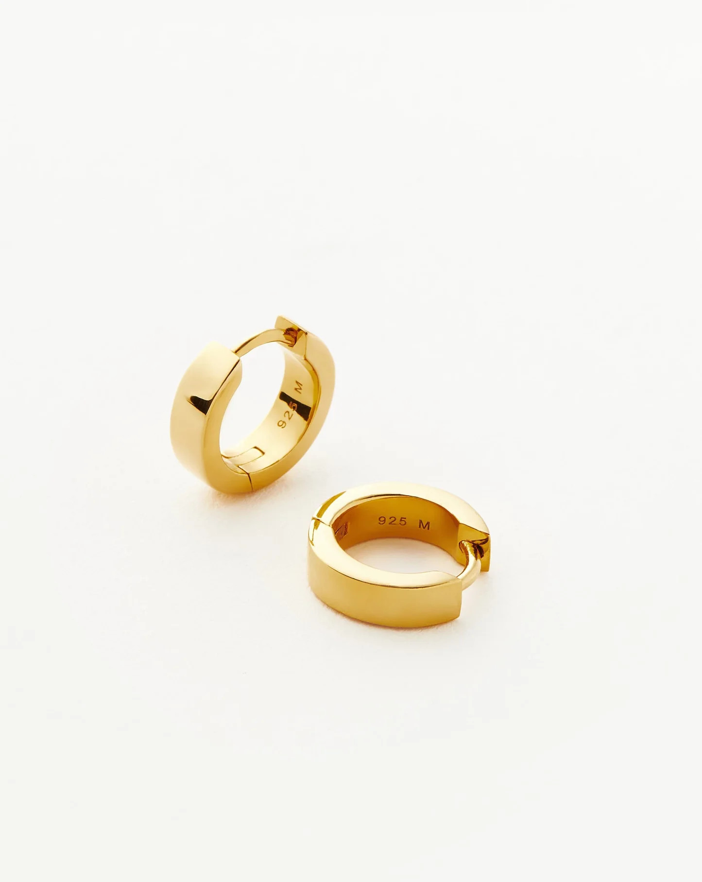 Chubby Tunnel Huggies - 18ct Gold Vermeil | Missoma UK