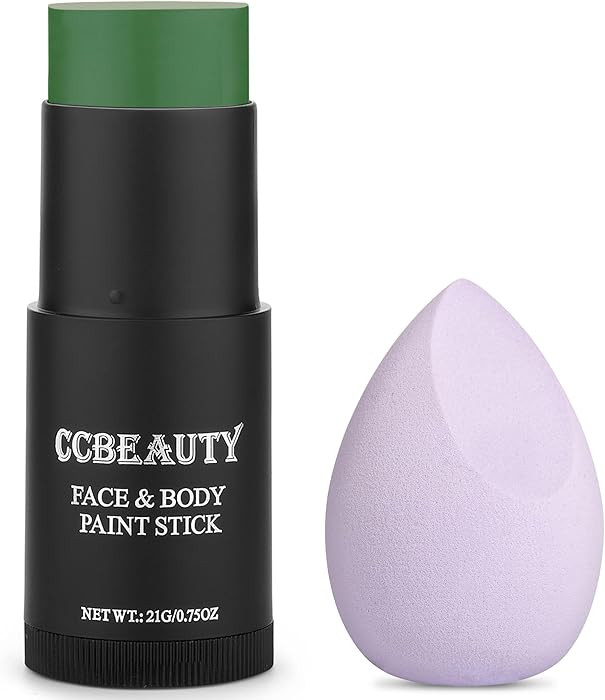 CCbeauty Witch Green Face Paint Stick, Face Painting Kit, Non Toxic SFX Makeup For Grinch Monster... | Amazon (US)