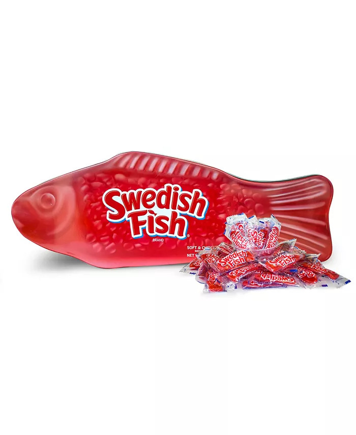 Giant Swedish Fish Candy Gift Tin | Macy's