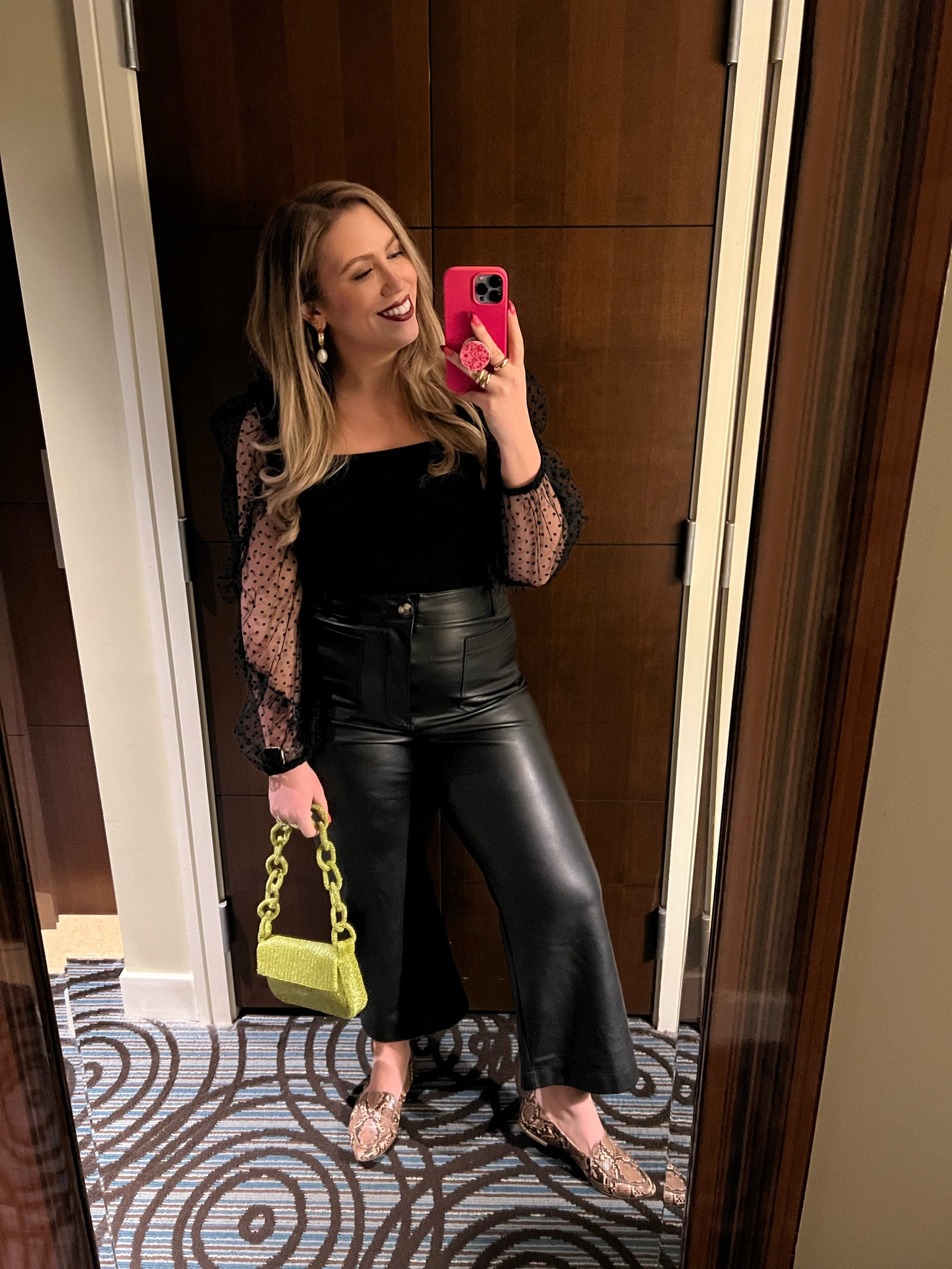 All black outfit / pants true to size & very stretchy 

#LTKSeasonal #LTKstyletip #LTKmidsize