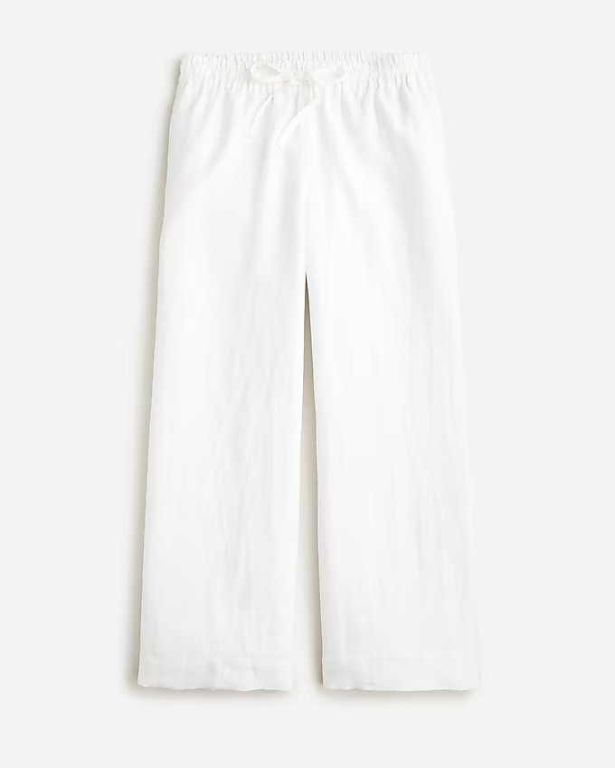 Wide-leg seaside pant in linen | J. Crew US