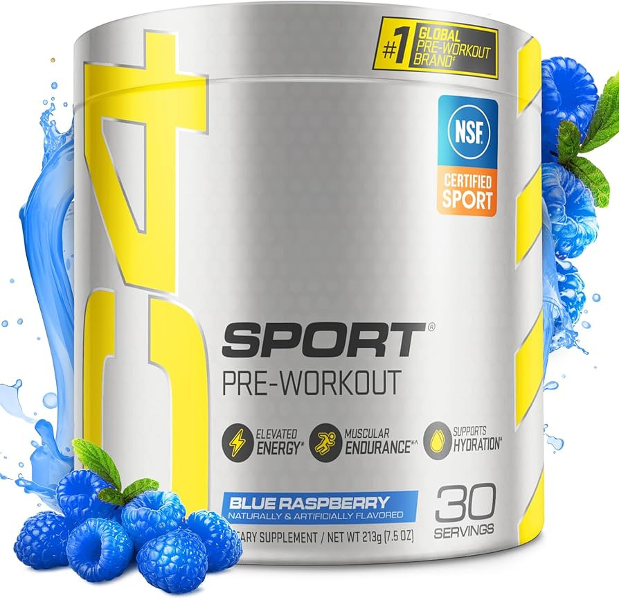 Cellucor C4 Sport Pre Workout Powder Blue Raspberry - Pre Workout Energy with 3g + 135mg Caffeine... | Amazon (US)