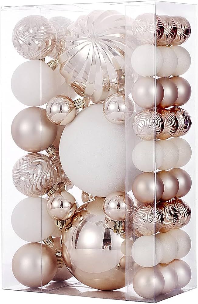 Christmas Ball Ornaments for Xmas Decorations,50 pcs Christmas Extra Large Tree Shatterproof Orna... | Amazon (US)