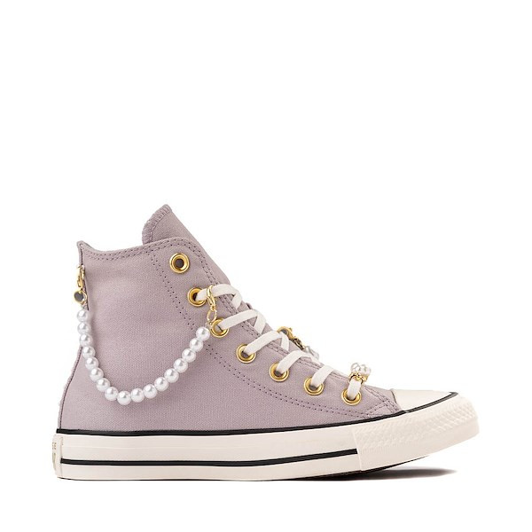 Womens Converse Chuck Taylor All Star High-Top Dressed Up Pearls & Lace Sneaker - Frozen Thistle | Journeys