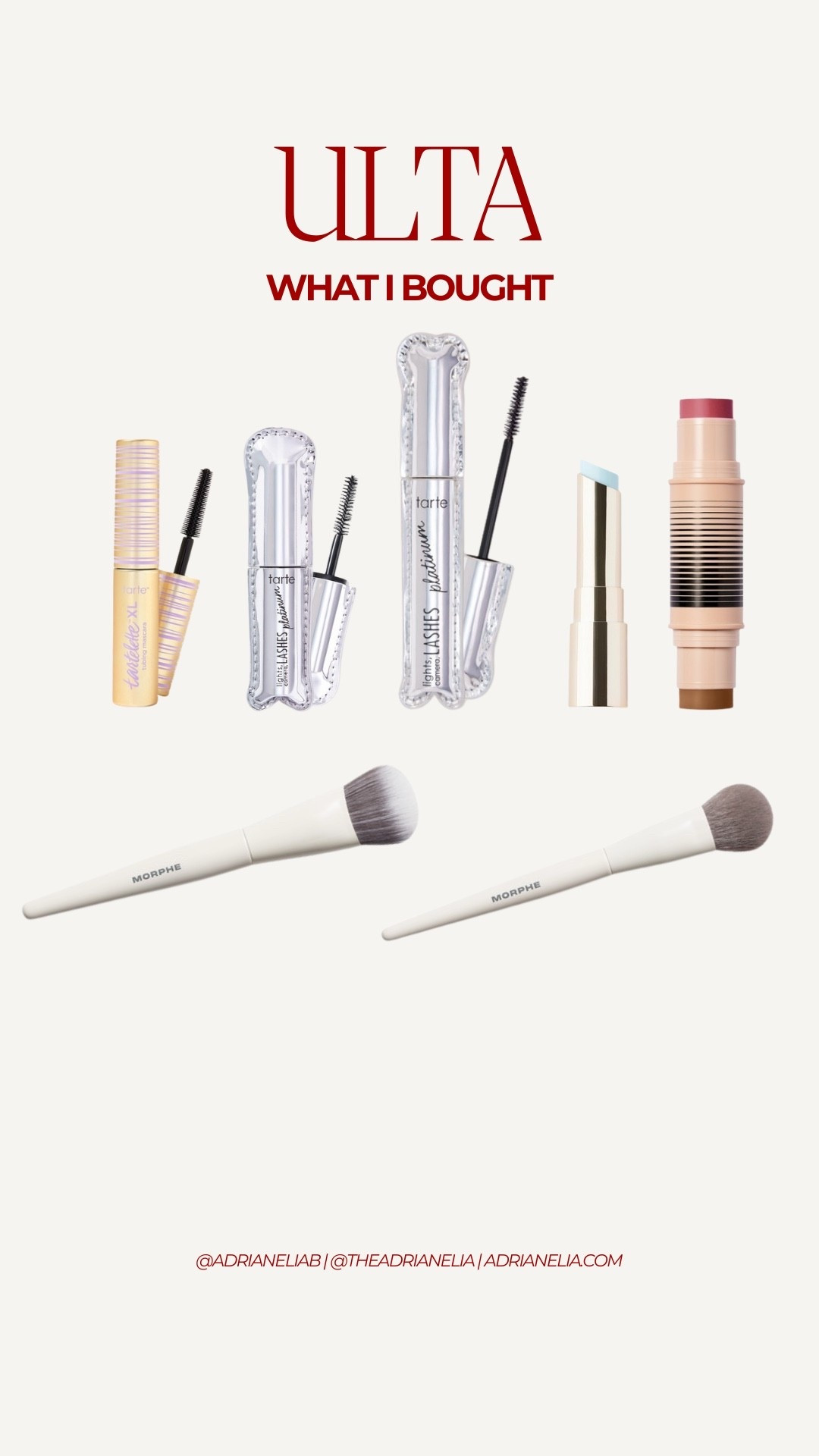 Here is what I purchased at Ulta today! Tarte mini mascaras were 30% off!
I’m excited to try Dibs Beauty for the first time! 



#LTKBeauty #LTKSaleAlert