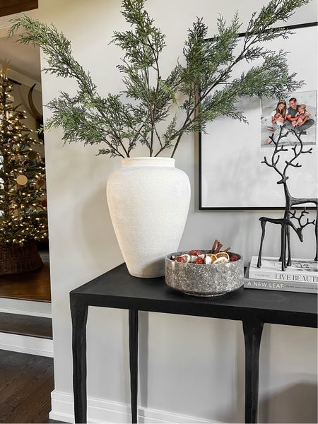 Simple holiday console table styling 

#LTKHoliday #LTKSeasonal #LTKhome