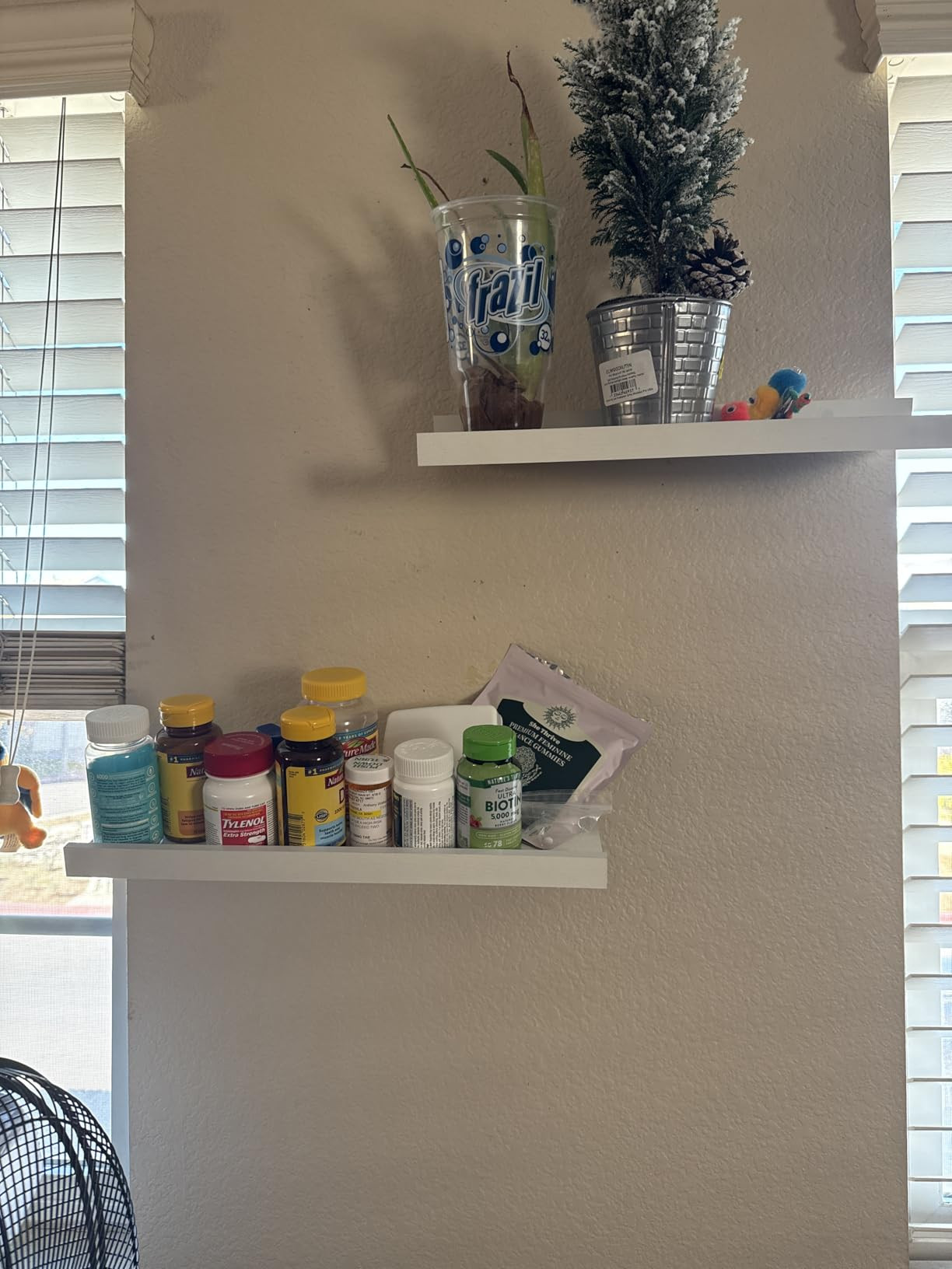 Fun Memories Picture Ledge Shelf, White Floating Shelves Set of 4, 24 Inch Picture Shelves for Wa... | Amazon (US)