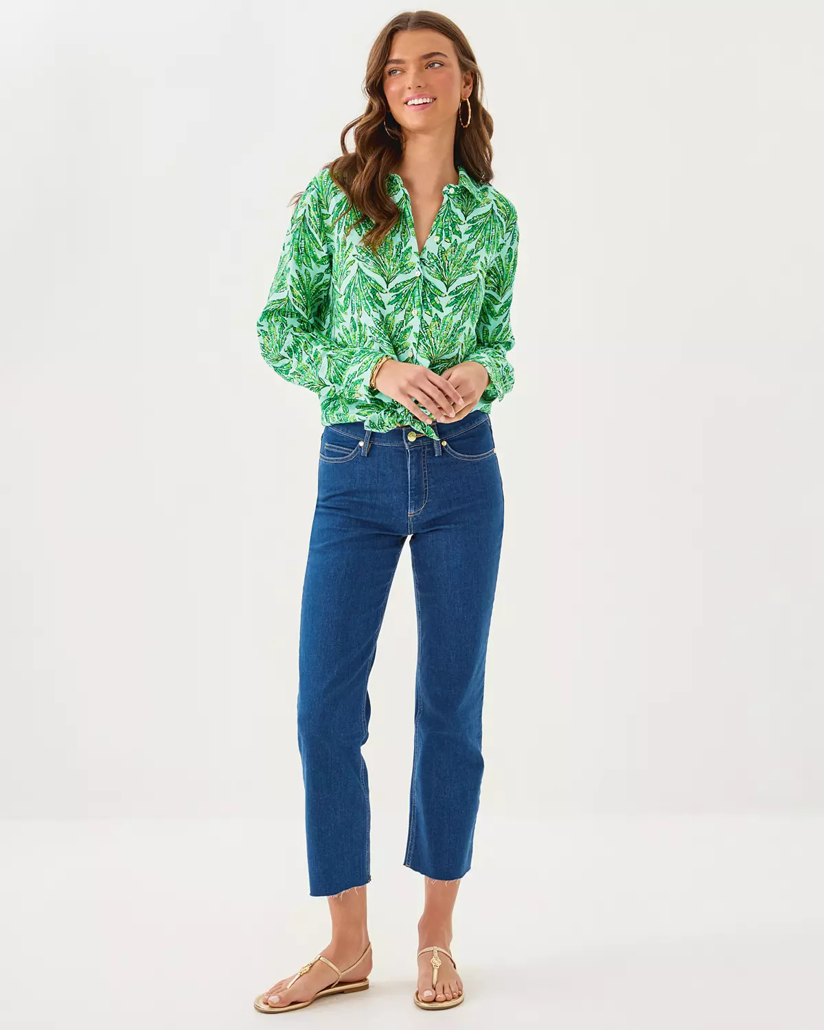 28" Lindessa High Rise Crop Jean | Lilly Pulitzer