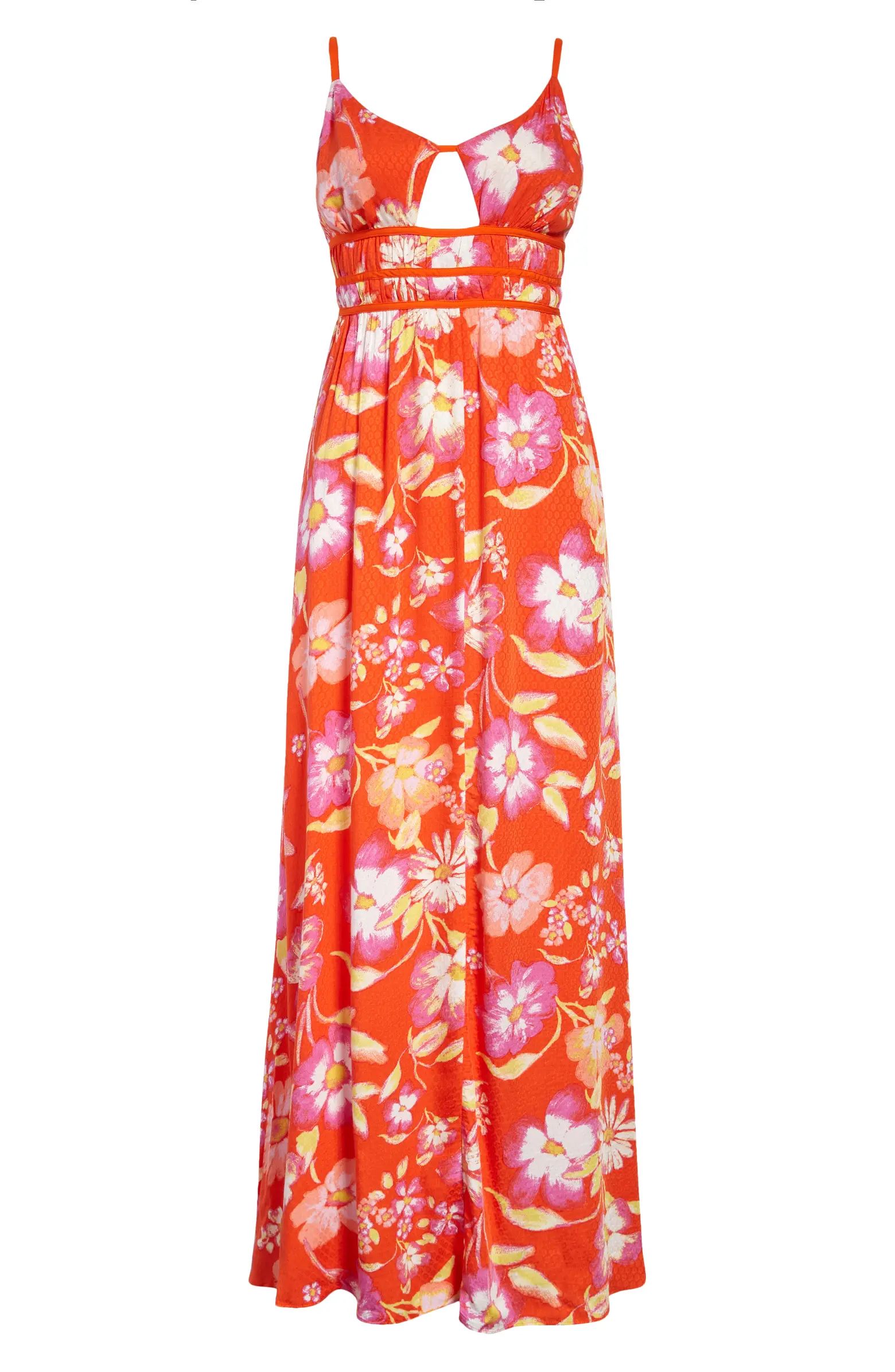 Wisteria Floral Sleeveless Maxi Dress | Nordstrom