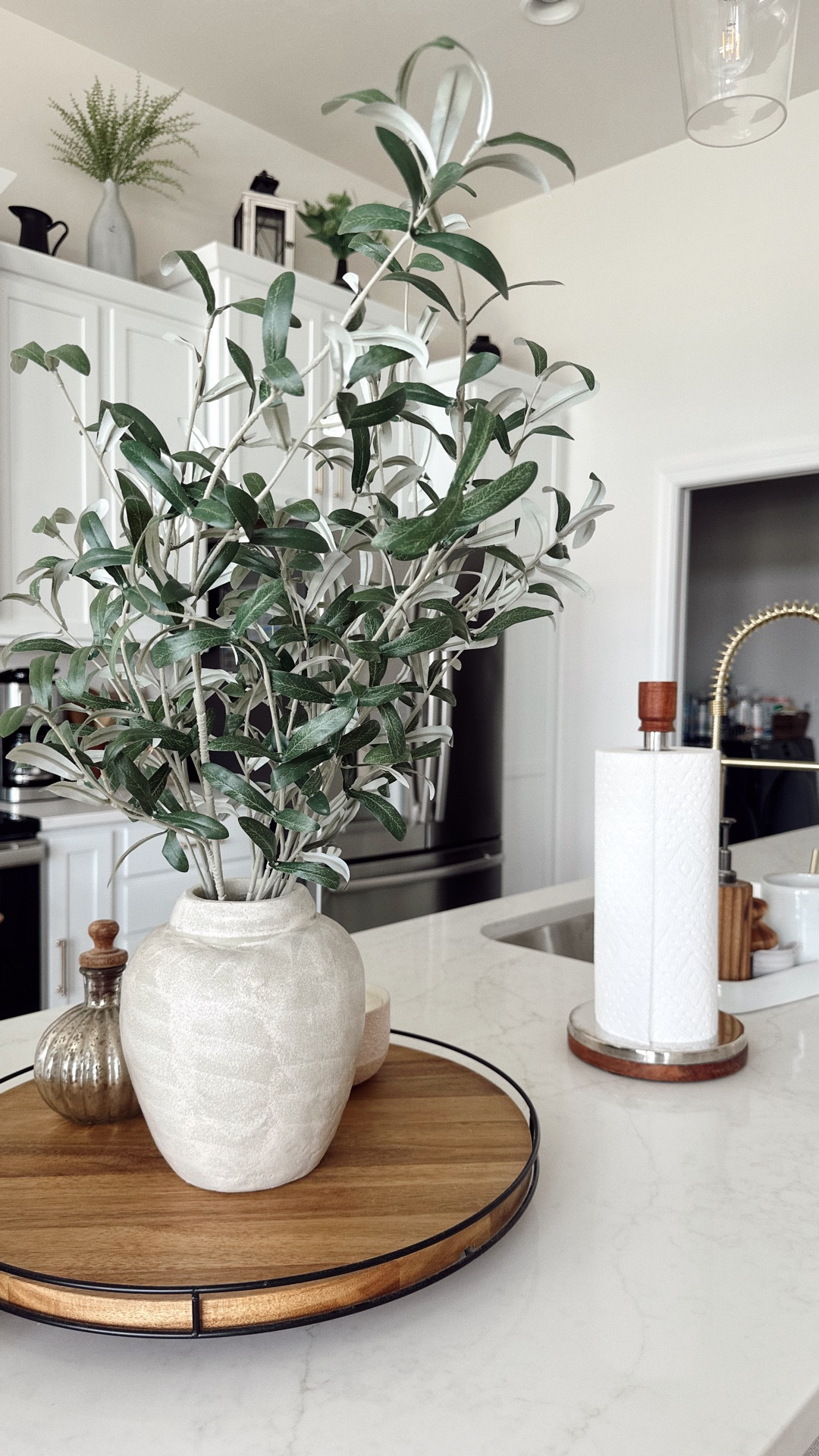 kitchen refresh before + after ➡️ any suggestions on a backsplash?! That’s next on our list 📝 linking as much as I can! 

#LTKHome