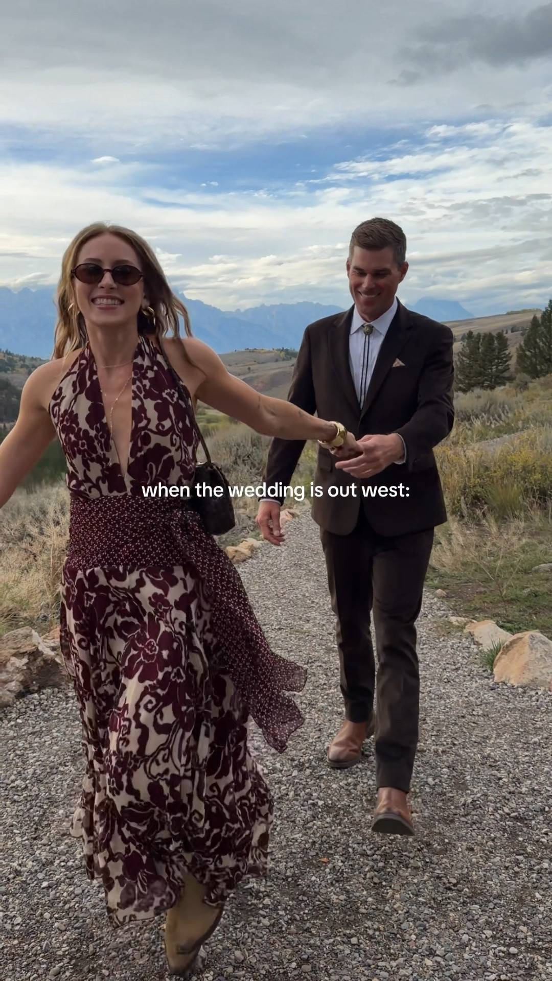 9/29/26 My Favorite Wedding Guest Look 🤠🤎

Wedding 5 of 6 this year and this might officially be my favorite look 🤎 It just felt SO me — a little western, relaxed but still dressed up + perfect for a chilly wedding out west.
Wearing this Baymo dress with my Tecovas boots, an Amazon knit shawl for when the temperature dropped + my older Loeffler Randall bag. Finished with Amazon gold bangles + sunglasses for a little high-low mix.
One of those outfits I genuinely didn’t want to take off 🤠🏔️ Linking everything I can here!

#LTKootd #LTKWedding #LTKSeasonal