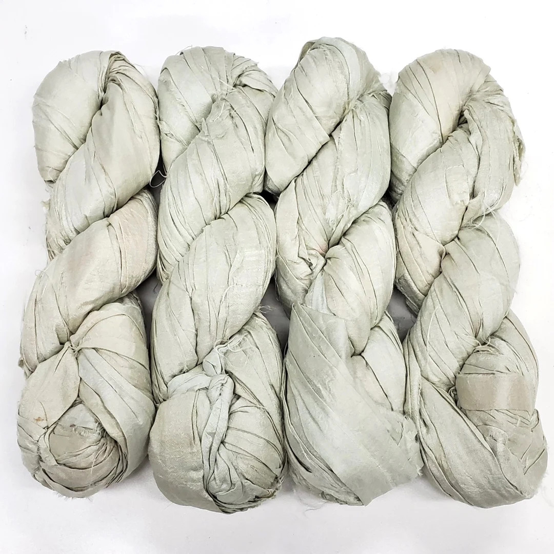 New Sari Silk Ribbon Yarn 100g per Skein 40-50 Yards - Etsy | Etsy (US)