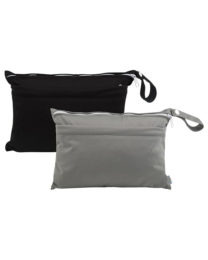 babygoal Wet Dry Bags for Baby Cloth Diapers, Washable Travel Bags, Beach, Pool, Gym Bag for Swim... | Amazon (US)