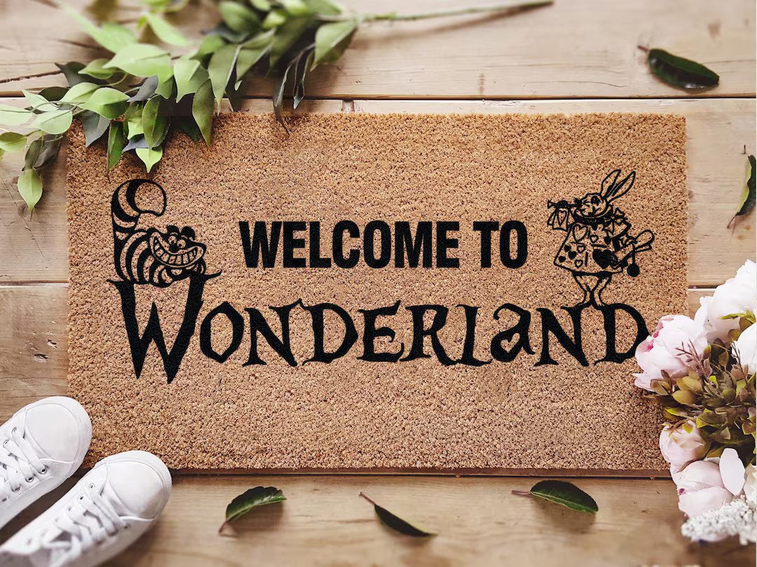 Welcome To Wonderland Doormat - Alice In Wonderland Doormat - New Home Gifts - House Decor - Disn... | Etsy (US)