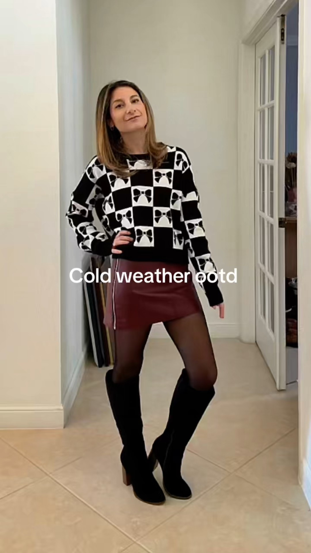 When it’s cold, but you still wanna wear that mini skirt, grab your tights and some suede boots and rock out girl!

#LTKmomlife #LTKootd #LTKPetite