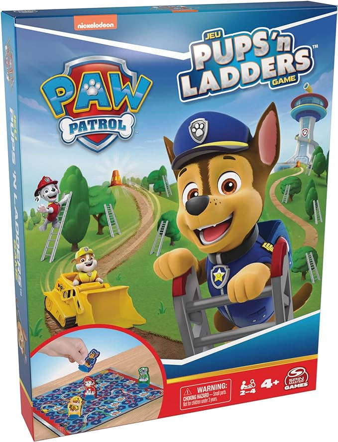 Spin Master Games, PAW Patrol Pups ‘N Ladders Game, PAW Patrol Toys, Classic Activity Toy, for ... | Amazon (US)