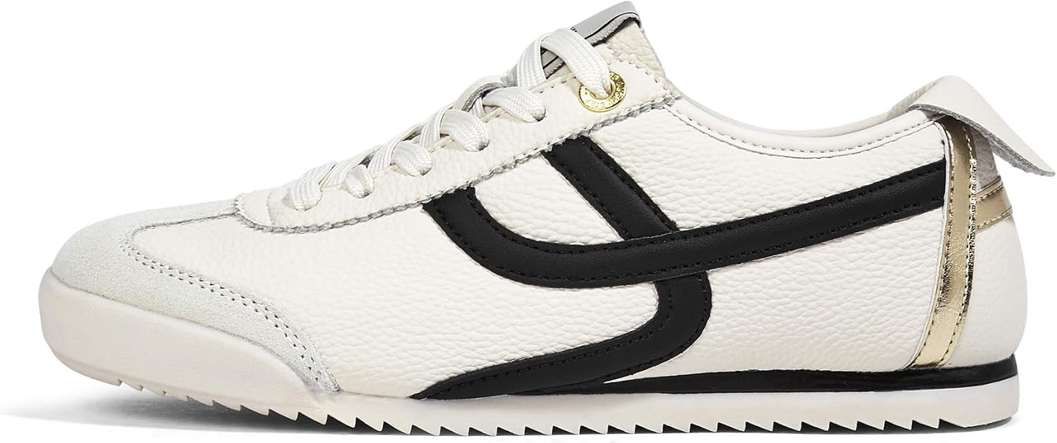 LUCKY STEP Women Retro Fashion Sneakers Thin Sole Shoes | Amazon (US)