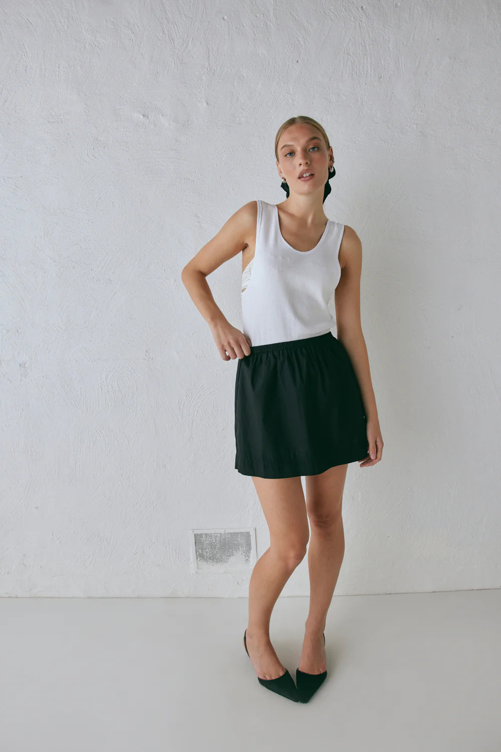 Elka Mini Skirt Black | VRG Grl