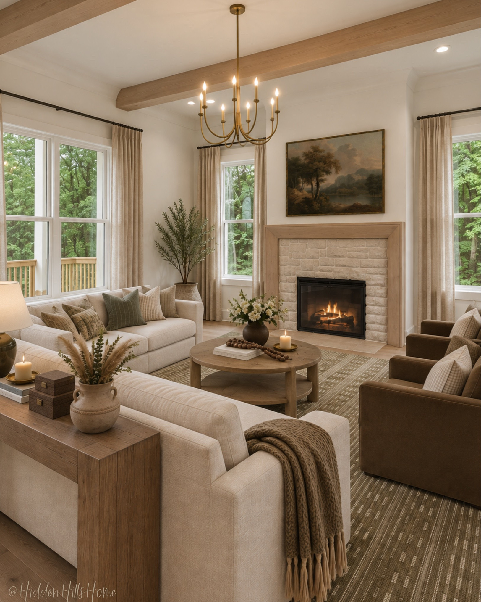 Living room decor ideas, living room inspiration, living room mood board, living room design, home decor inspiration, accent chairs, living room rug, sectional sofa, console table