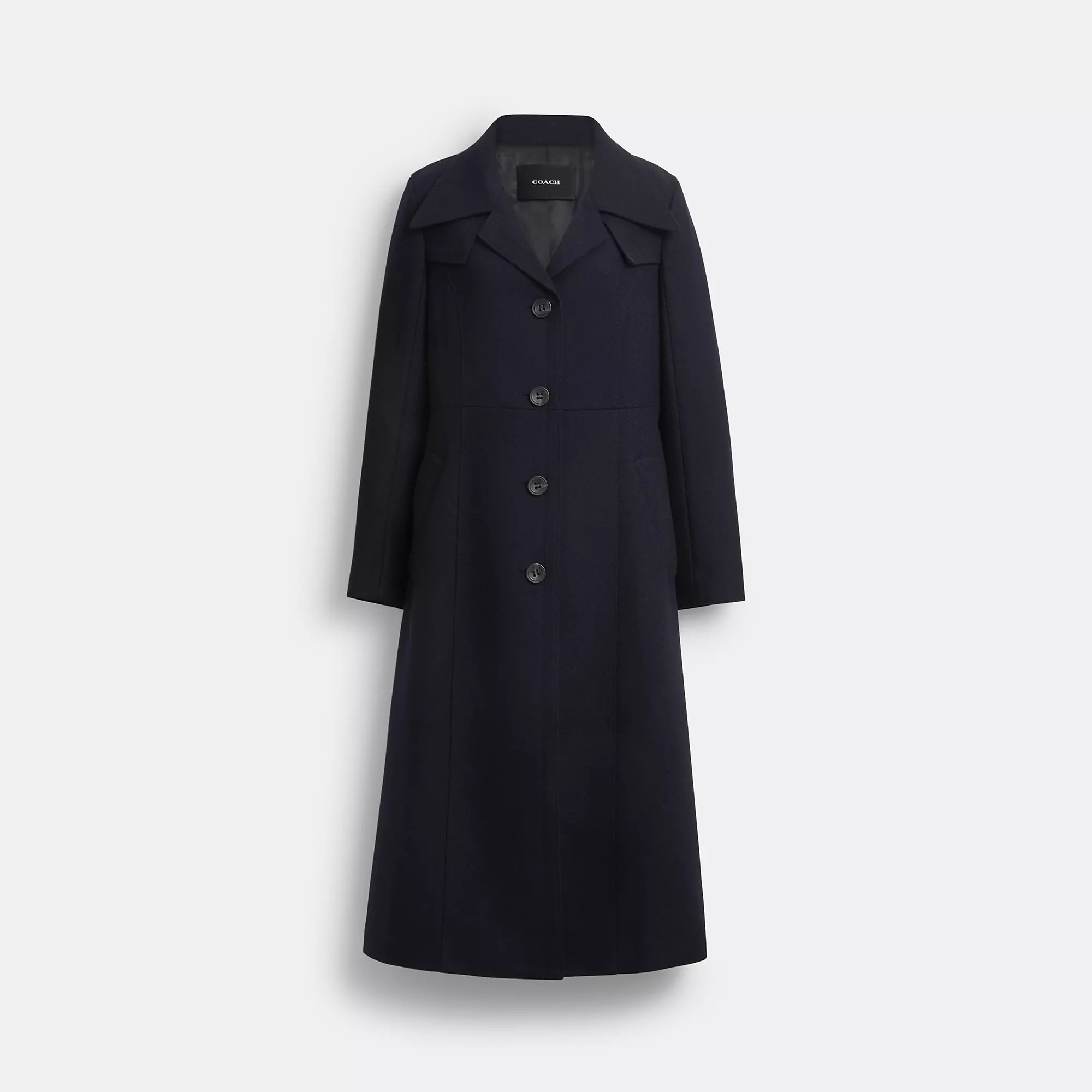 Long Wool Trench Coat | Coach (US)
