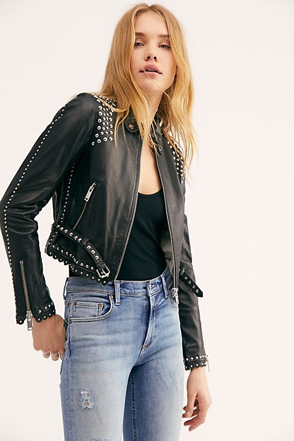 Meg Leather Jacket | Free People (Global - UK&FR Excluded)