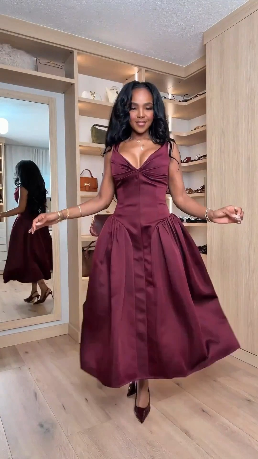 If you’re shopping for holiday parties, office events, Christmas photos, or NYE — this lineup truly has something for every budget and vibe. From satin and velvet to ribbed knits, structured corsets, and elegant maxis, these are timeless styles you’ll reach for all season.

perfect for holiday parties, winter weddings, christmas dinners, cocktail events, nye glam, family photos, and formal nights.

📏 fit notes:
• white slit dress — true to size, stretchy, soft fabric
• burgundy off-shoulder — runs fitted, minimal stretch
• brown draped gown — true to size, flowy skirt, very comfortable
• teal satin midi — true to size, adjustable straps
• navy draped dress — stretchy, flattering, holds shape well
• cream corset dress — structured top, size up if between sizes

📏 sizing: size small
📏 measurements: 5’4” • 140 lbs • 36D • 27” waist • 40” hips

holiday party outfits, winter occasion dresses, affordable wedding guest dresses, nye outfit ideas, satin dresses, velvet dresses, elegant holiday style, formal dresses under $100.

✨ everything linked below for easy shopping

follow me on instagram and youtube @kirasfashionfinds

#LTKPetite #LTKootd #LTKHoliday