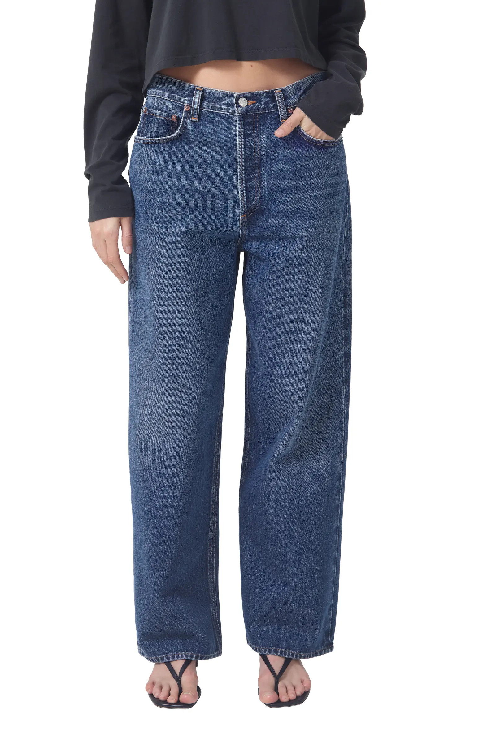 Low Slung Baggy Organic Cotton Jeans | Nordstrom