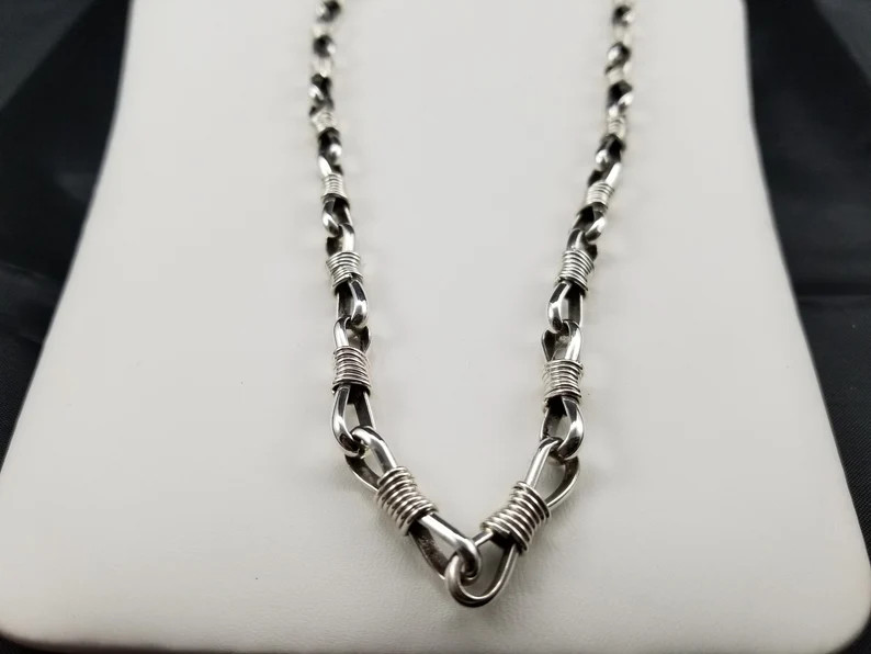 Sterling Silver Chain // Necklace // Silver Necklace // Navajo Jewerly - Etsy | Etsy (US)