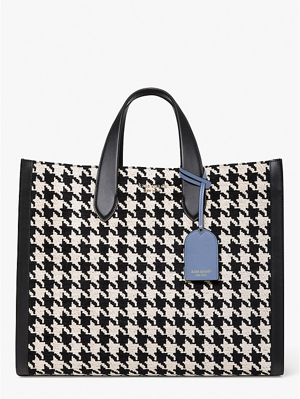 Manhattan Houndstooth Tote Bag, groß | Kate Spade (EU)