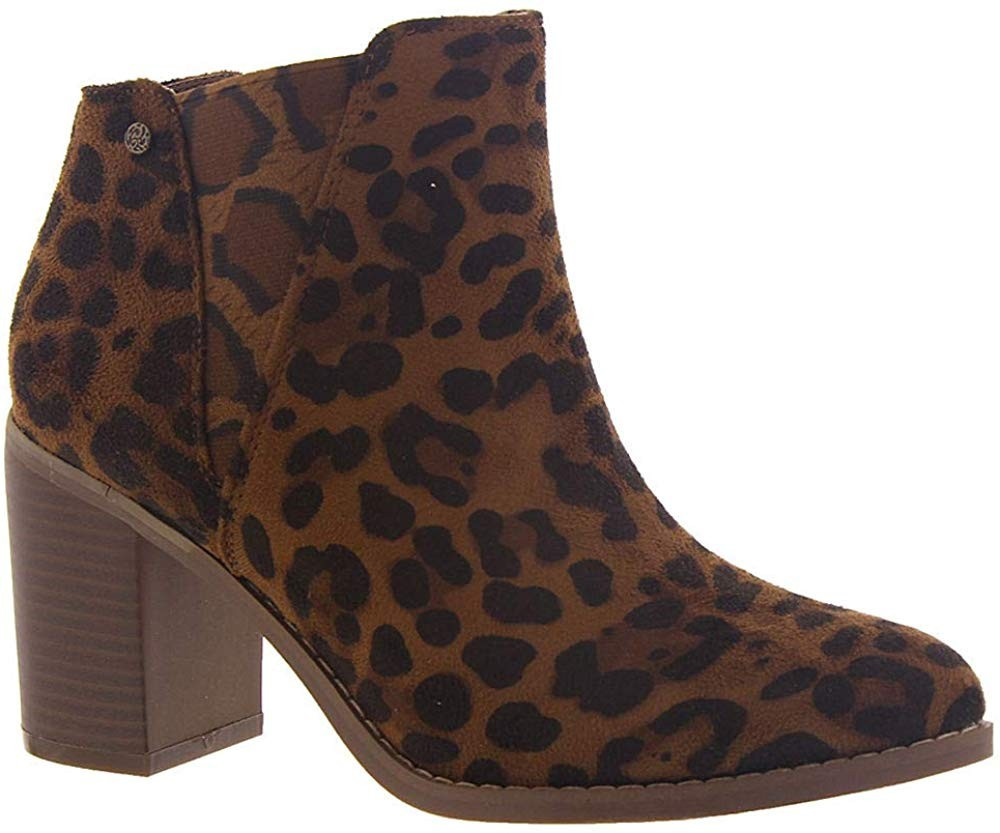 Corkys Womens Ike Printed Ankle Bootie (Leopard, 6) | Walmart (US)