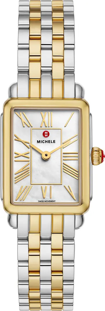 Deco Park Mother-of-Pearl Bracelet Watch, 23mm x 29mm | Nordstrom