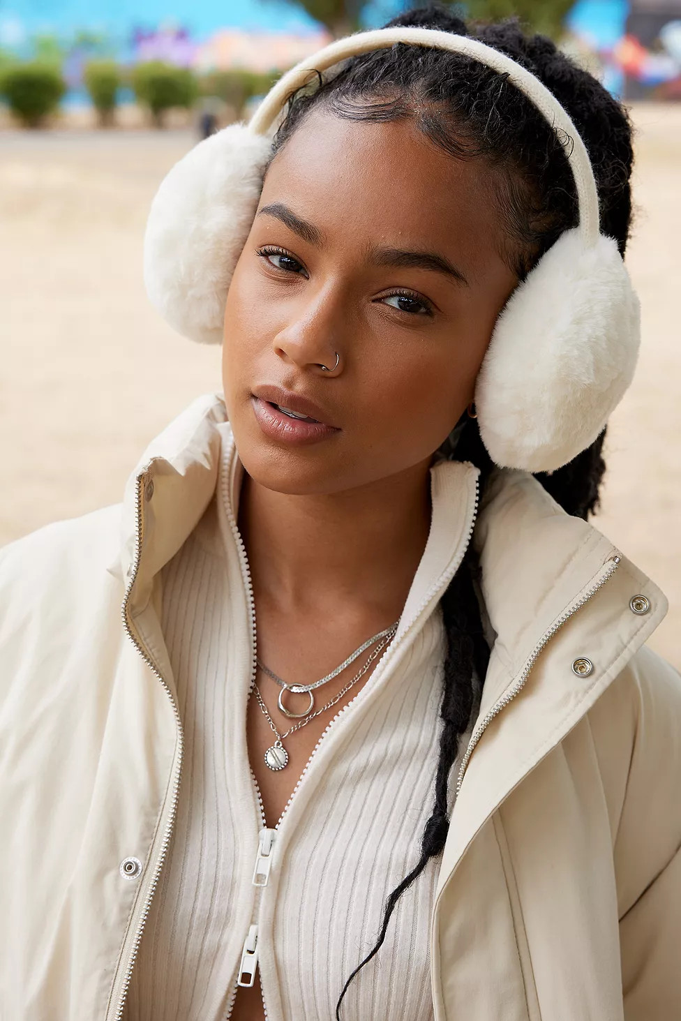 UO Faux Fur Ear Muffs | Urban Outfitters (EU)