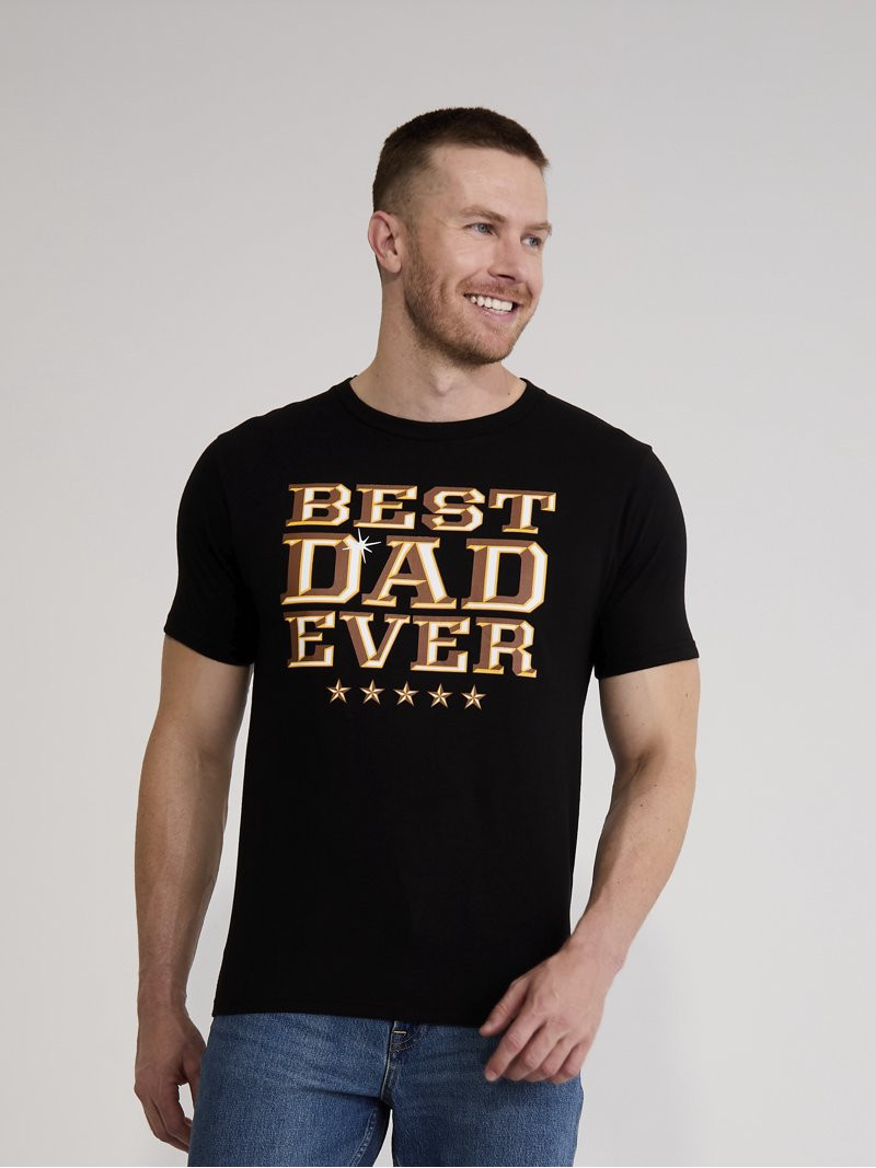 Father's Day Best Dad Ever Men's and Big Men's Graphic Tee from Way to Celebrate, Sizes S-3XL | Walmart (US)